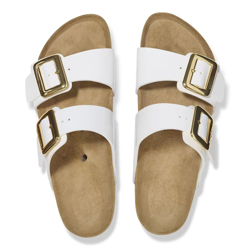 Sydney Luxe Buckle Birko-Flor Patent - Patent White (Women)