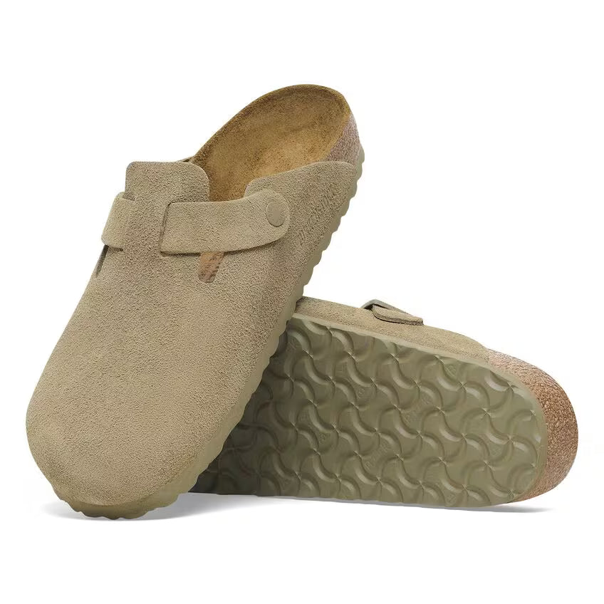 Boston Suede Leather - Faded Khaki (Teen)