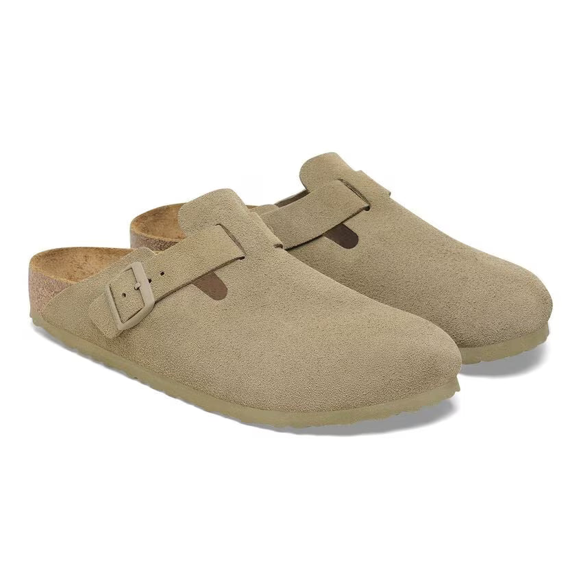 Boston Suede Leather - Faded Khaki (Teen)