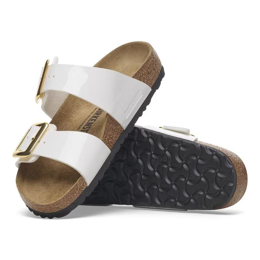 Sydney Luxe Buckle Birko-Flor Patent - Patent White (Women)