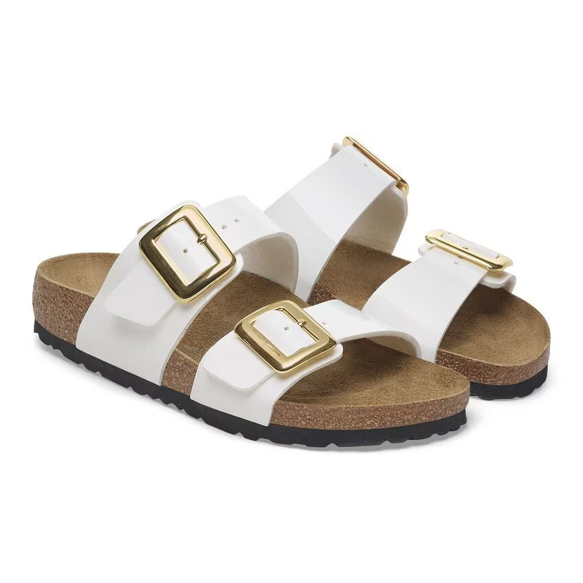 Sydney Luxe Buckle Birko-Flor Patent - Patent White (Women)