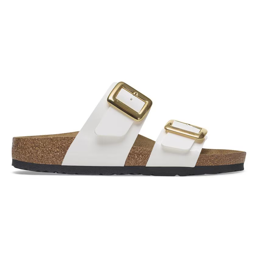 Sydney Luxe Buckle Birko-Flor Patent - Patent White (Women)