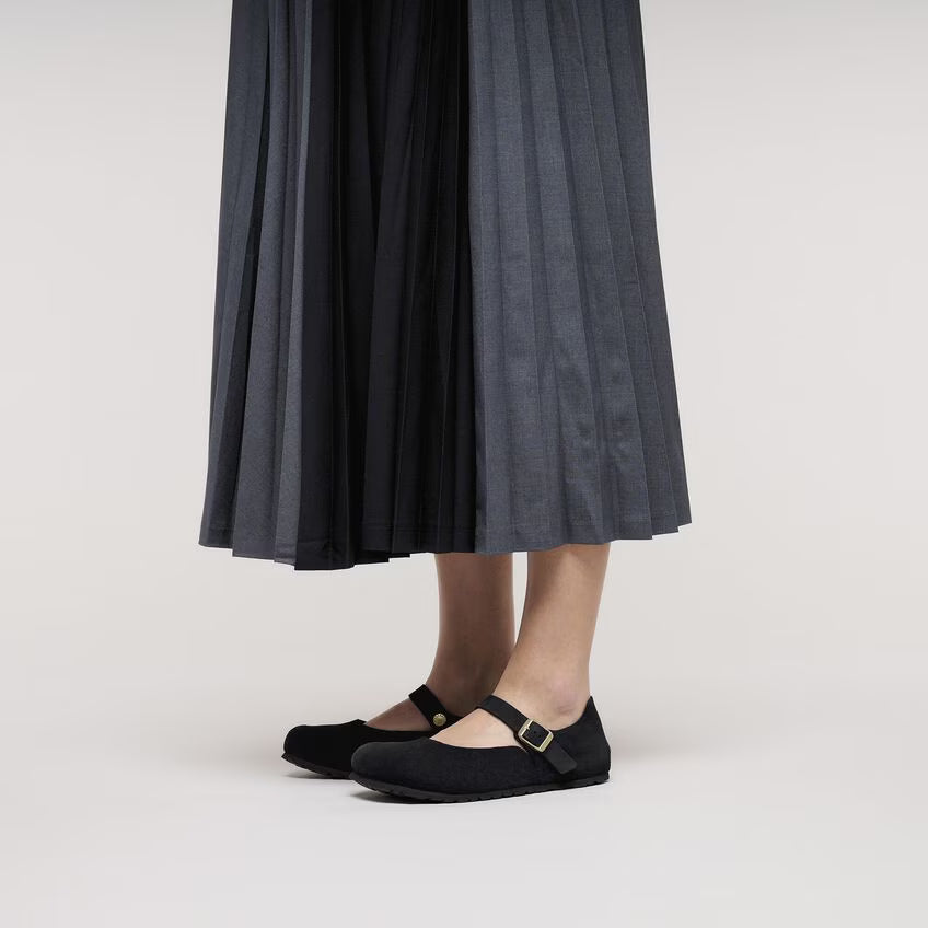 Mantova Suede Leather - Black (Women)