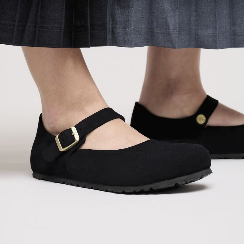 Mantova Suede Leather - Black (Women)