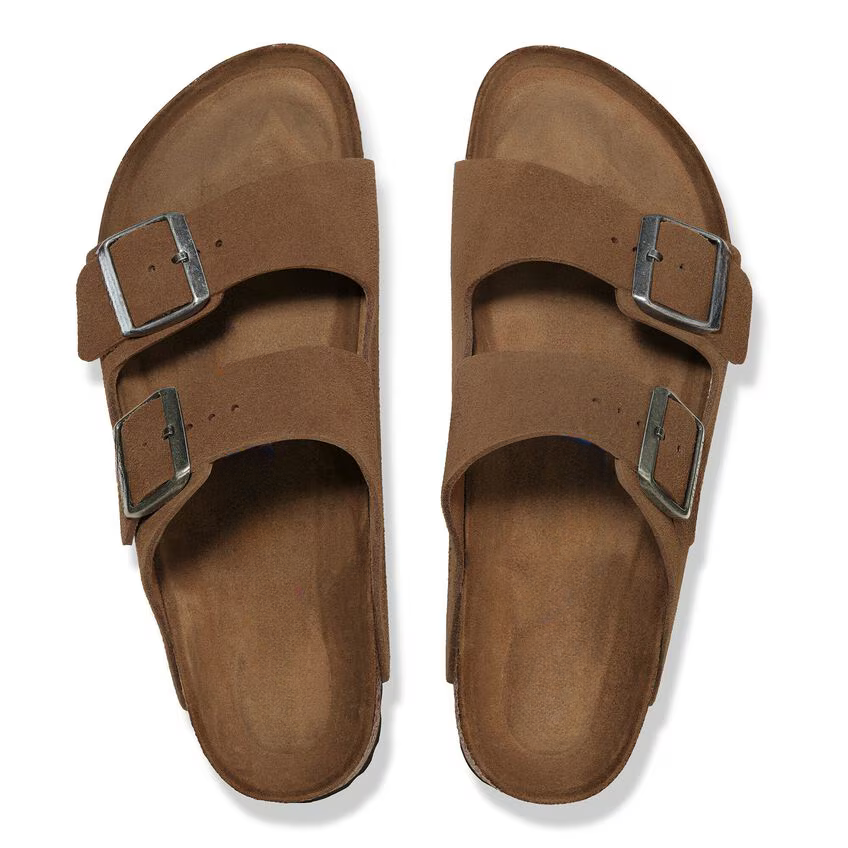 Arizona Soft Footbed Suede Leather - Dark Tea Tonal (Women)