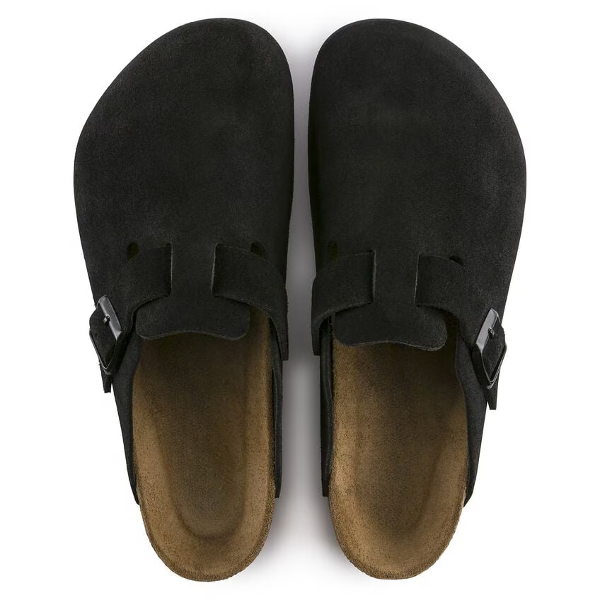 Boston Soft Footbed Suede Leather - Black (Teen)