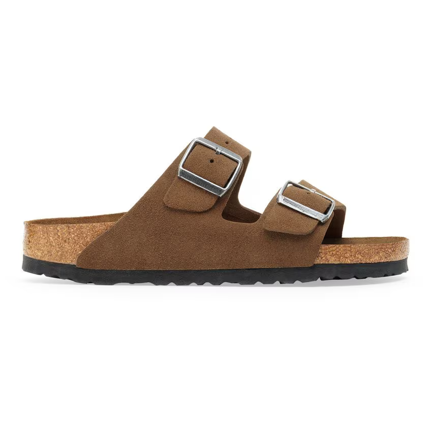 Arizona Soft Footbed Suede Leather - Dark Tea Tonal (Women)
