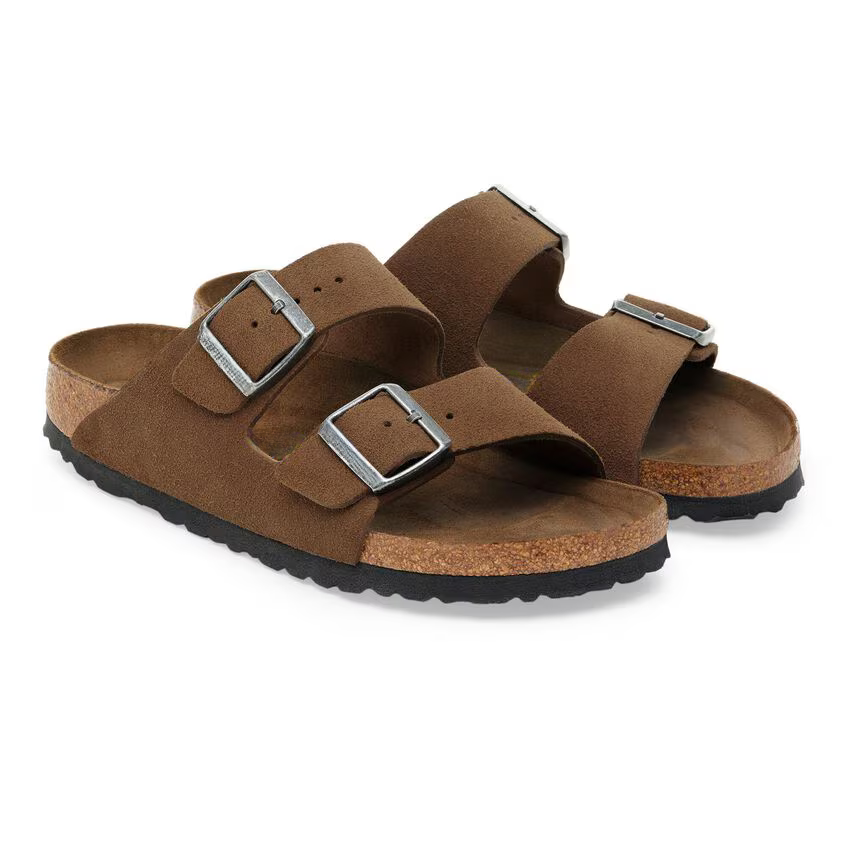 Arizona Soft Footbed Suede Leather - Dark Tea Tonal (Women)