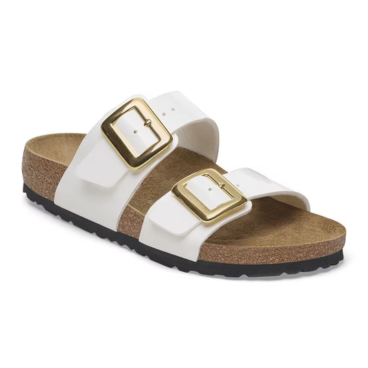 Sydney Luxe Buckle Birko-Flor Patent - Patent White (Women)