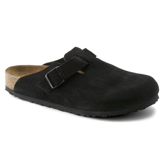 Boston Soft Footbed Suede Leather - Black (Teen)